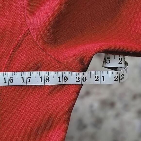 Vtg 90s Rodier cranberry wool-blend cardigan jacket - Picture 10 of 15